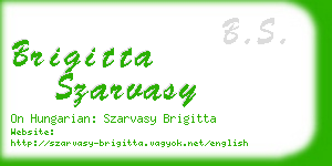 brigitta szarvasy business card